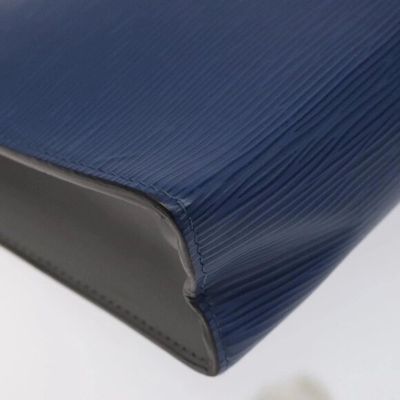 LOUIS VUITTON Epi Pochette Voyager MM Pouch Blue M62912 LV Auth 127163 - Picture 3 of 16